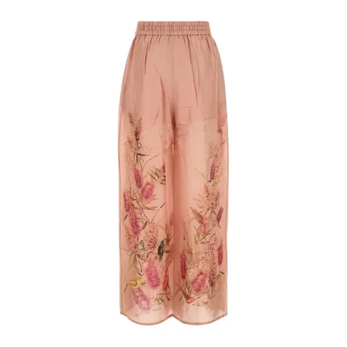 Trousers > Wide Trousers - - Zimmermann - Modalova