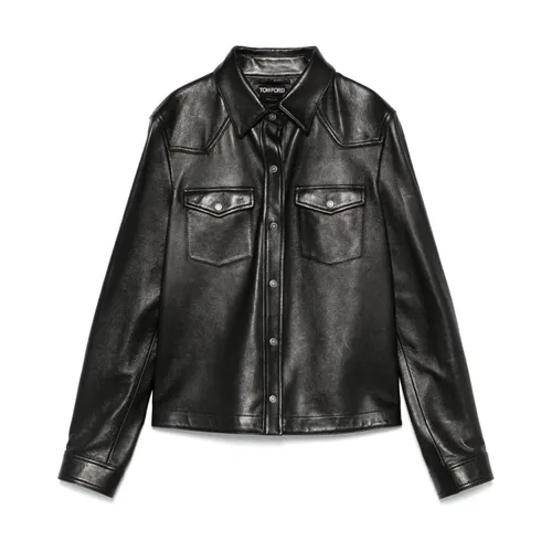 Jackets > Leather Jackets - - Tom Ford - Modalova