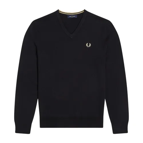 Knitwear > V-neck Knitwear - - Fred Perry - Modalova