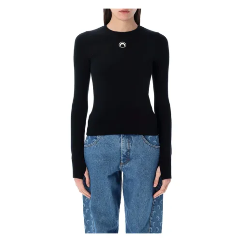 Knitwear > Round-neck Knitwear - - Marine Serre - Modalova