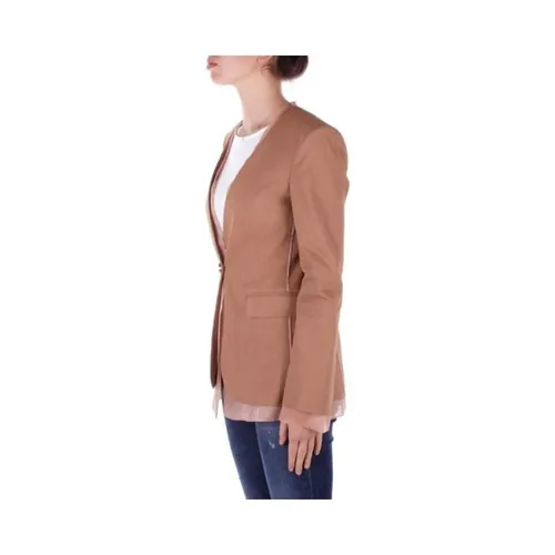 Pinko - Jackets > Blazers - Brown - Pinko - Modalova