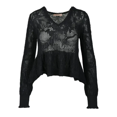 Knitwear > V-neck Knitwear - - Twinset - Modalova