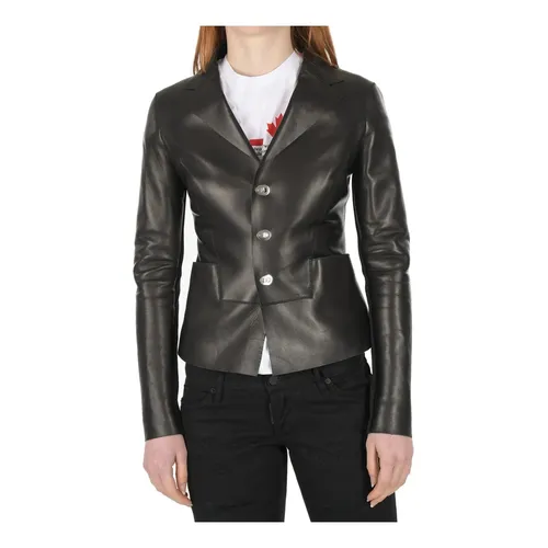 Jackets > Leather Jackets - - Dsquared2 - Modalova