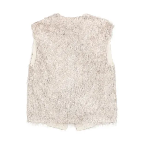 Alysi - Jackets > Vests - Beige - Alysi - Modalova