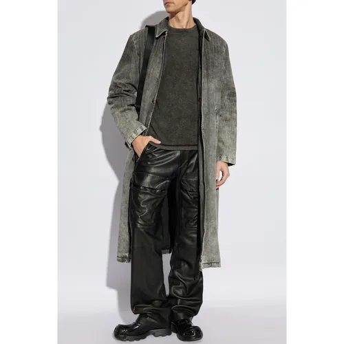 Diesel - Tops > T-Shirts - Gray - Diesel - Modalova