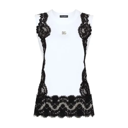 Tops > Sleeveless Tops - - Dolce & Gabbana - Modalova