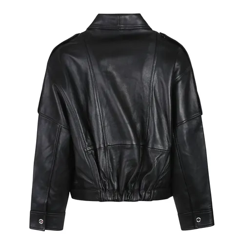 Jackets > Leather Jackets - - Pinko - Modalova