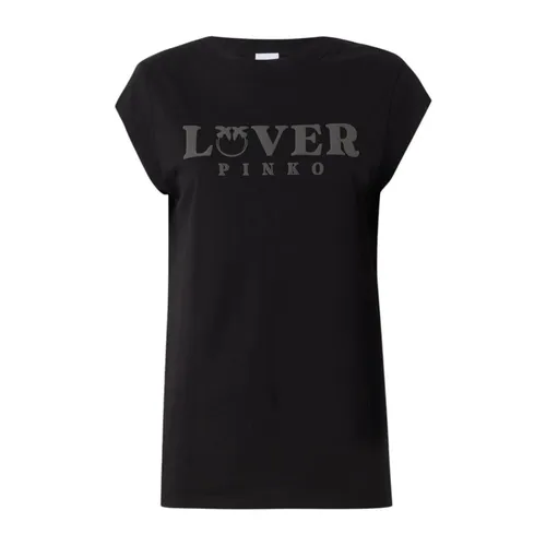 Pinko - Tops > T-Shirts - Black - Pinko - Modalova