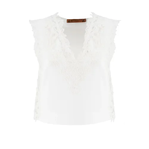 Tops > Sleeveless Tops - - Ermanno Scervino - Modalova