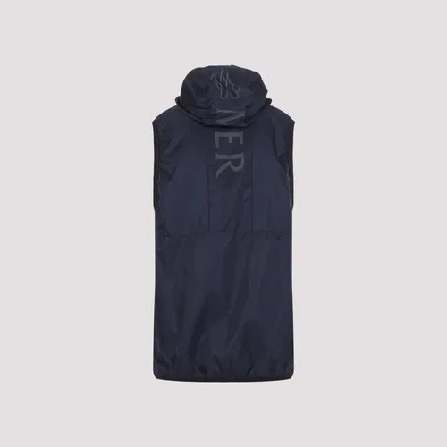 Moncler - Jackets > Vests - Blue - Moncler - Modalova