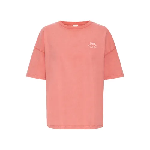 Ichi - Tops > T-Shirts - Red - Ichi - Modalova