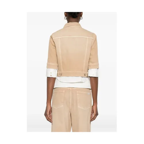 Jackets > Denim Jackets - - 7 For All Mankind - Modalova