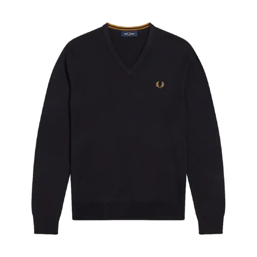 Knitwear > V-neck Knitwear - - Fred Perry - Modalova
