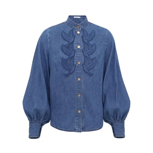 Blouses & Shirts > Denim Shirts - - Zimmermann - Modalova