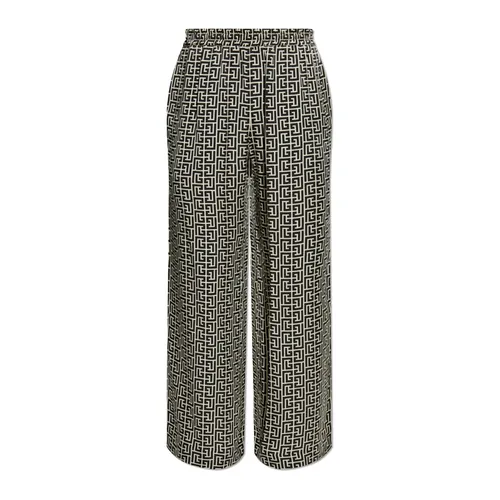 Trousers > Wide Trousers - - Balmain - Modalova