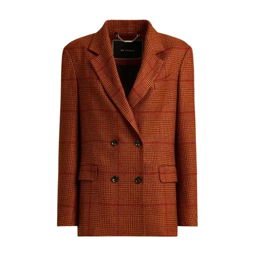 Kiton - Jackets > Blazers - Brown - Kiton - Modalova