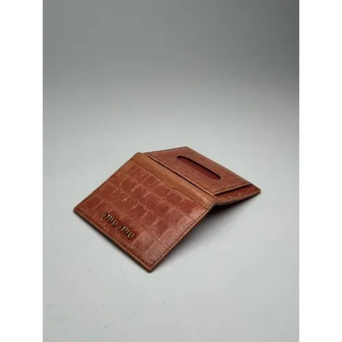 Pre-owned > Pre-owned Accessories > Pre-owned Wallets - - Miu Miu Pre-owned - Modalova