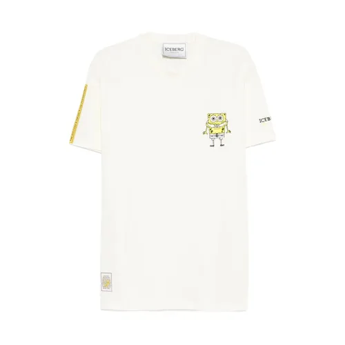 Iceberg - Tops > T-Shirts - White - Iceberg - Modalova