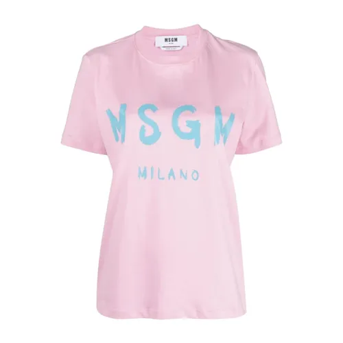 Msgm - Tops > T-Shirts - Pink - Msgm - Modalova