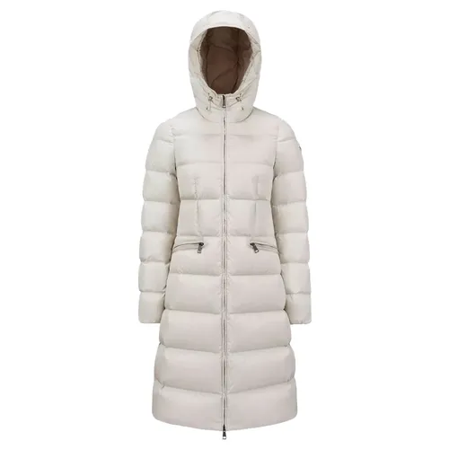 Moncler - Coats > Parkas - White - Moncler - Modalova