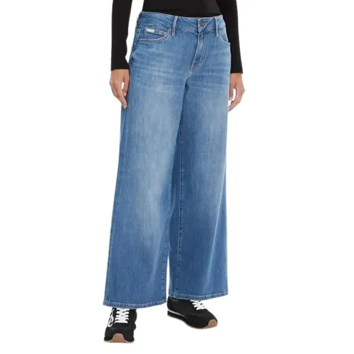 Guess - Jeans > Wide Jeans - Blue - Guess - Modalova