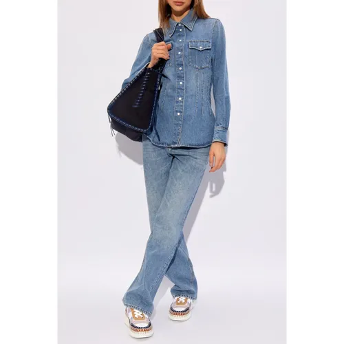 Blouses & Shirts > Denim Shirts - - Chloé - Modalova