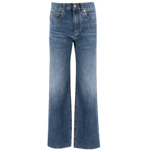 Jeans > Wide Jeans - - Brunello Cucinelli - Modalova