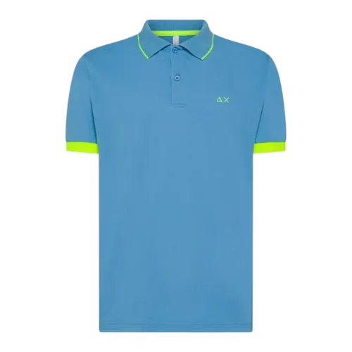 Sun68 - Tops > Polo Shirts - Blue - Sun68 - Modalova
