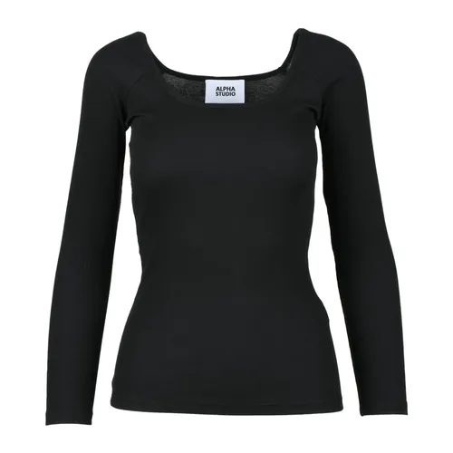 Tops > Long Sleeve Tops - - Alpha Studio - Modalova