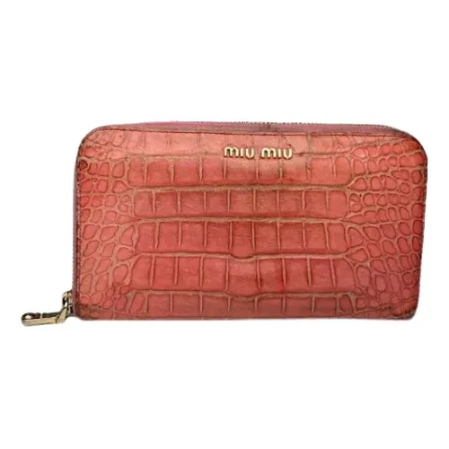 Pre-owned > Pre-owned Accessories > Pre-owned Wallets - - Miu Miu Pre-owned - Modalova