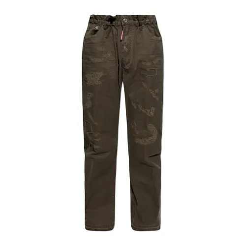 Trousers > Straight Trousers - - Dsquared2 - Modalova