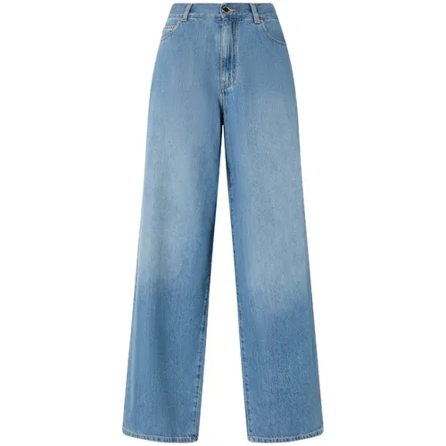 Pinko - Jeans > Wide Jeans - Blue - Pinko - Modalova