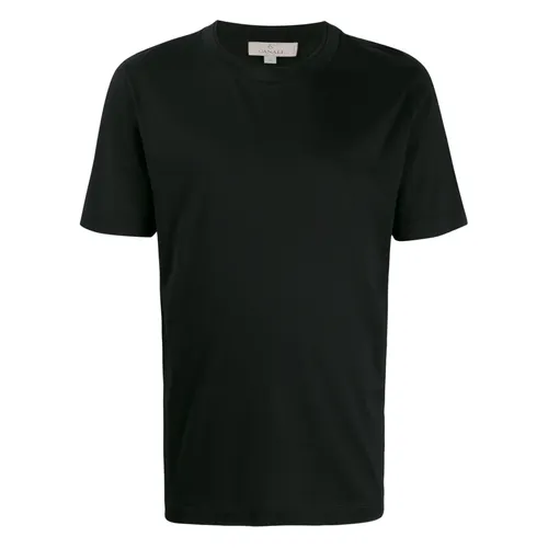 Canali - Tops > T-Shirts - Black - Canali - Modalova