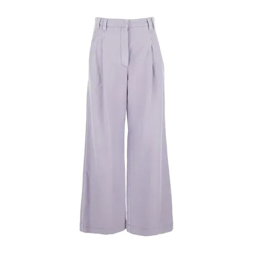 Trousers > Wide Trousers - - Brunello Cucinelli - Modalova