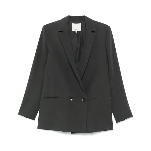 Tibi - Jackets > Blazers - Gray - Tibi - Modalova
