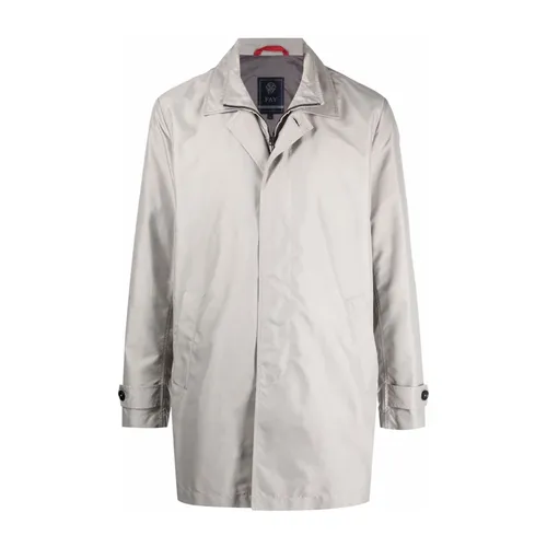 Fay - Coats > Trench Coats - Gray - Fay - Modalova