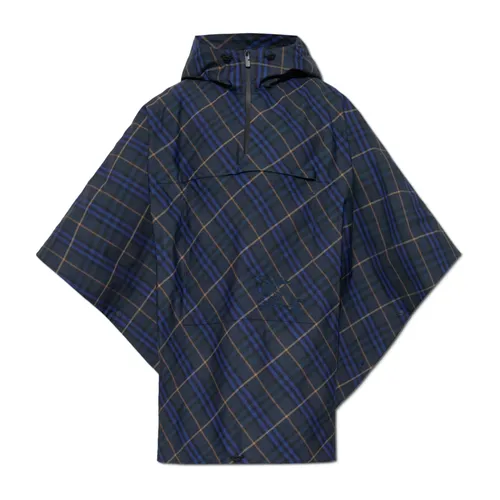 Burberry - Jackets > Capes - Blue - Burberry - Modalova