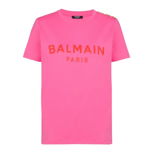 Balmain - Tops > T-Shirts - Pink - Balmain - Modalova