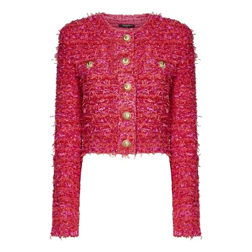 Jackets > Tweed Jackets - - Balmain - Modalova