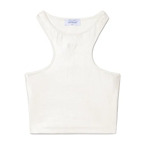 Tops > Sleeveless Tops - - Off White - Modalova