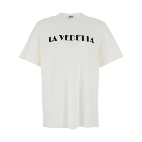 Msgm - Tops > T-Shirts - White - Msgm - Modalova