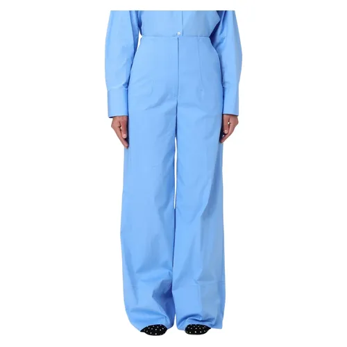 Trousers > Wide Trousers - - Msgm - Modalova