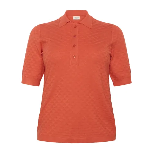 Tops > Polo Shirts - - Kaffe Curve - Modalova