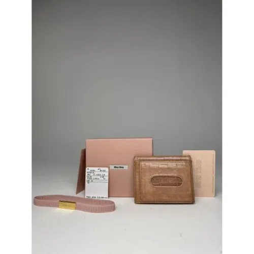 Pre-owned > Pre-owned Accessories > Pre-owned Wallets - - Miu Miu Pre-owned - Modalova