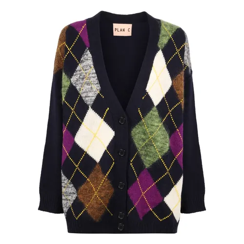 Knitwear > Cardigans - - Plan C - Modalova