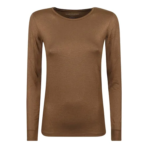 Tops > Long Sleeve Tops - - Majestic Filatures - Modalova