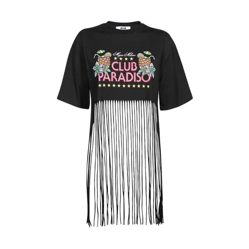 Msgm - Tops > T-Shirts - Black - Msgm - Modalova