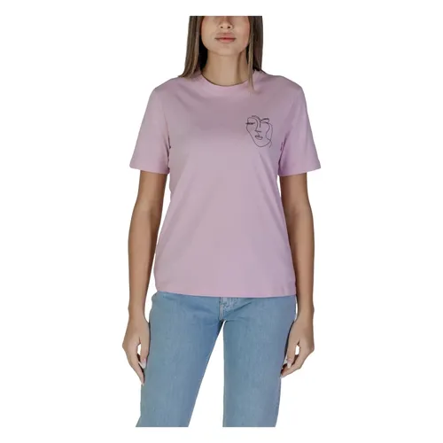 Vila - Tops > T-Shirts - Pink - Vila - Modalova