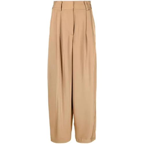Trousers > Wide Trousers - - By Malene Birger - Modalova