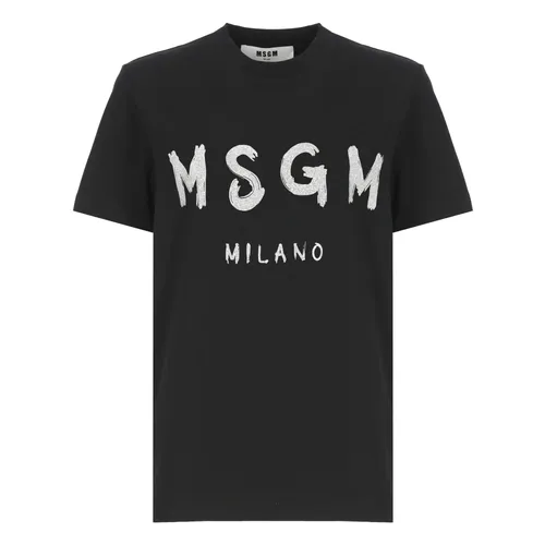 Msgm - Tops > T-Shirts - Black - Msgm - Modalova